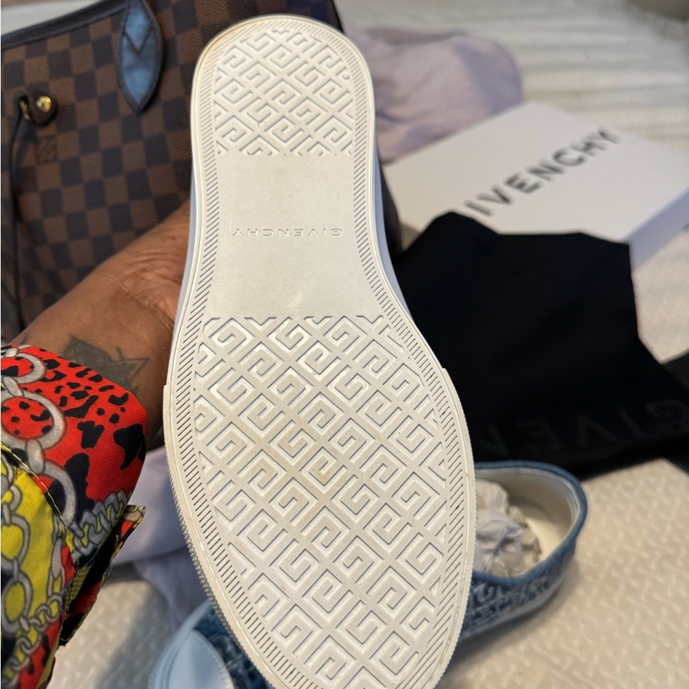 Denim and White Givenchy Sneakers Size9 - Picture 9 of 9